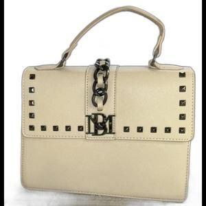 Badgley Mischka Off White Crossbody Hand Bag